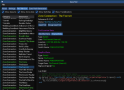 The Find Window. Green are added by EasyFind, white EverQuest, and blue modified by EasyFind