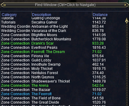 Find Window Color Coding