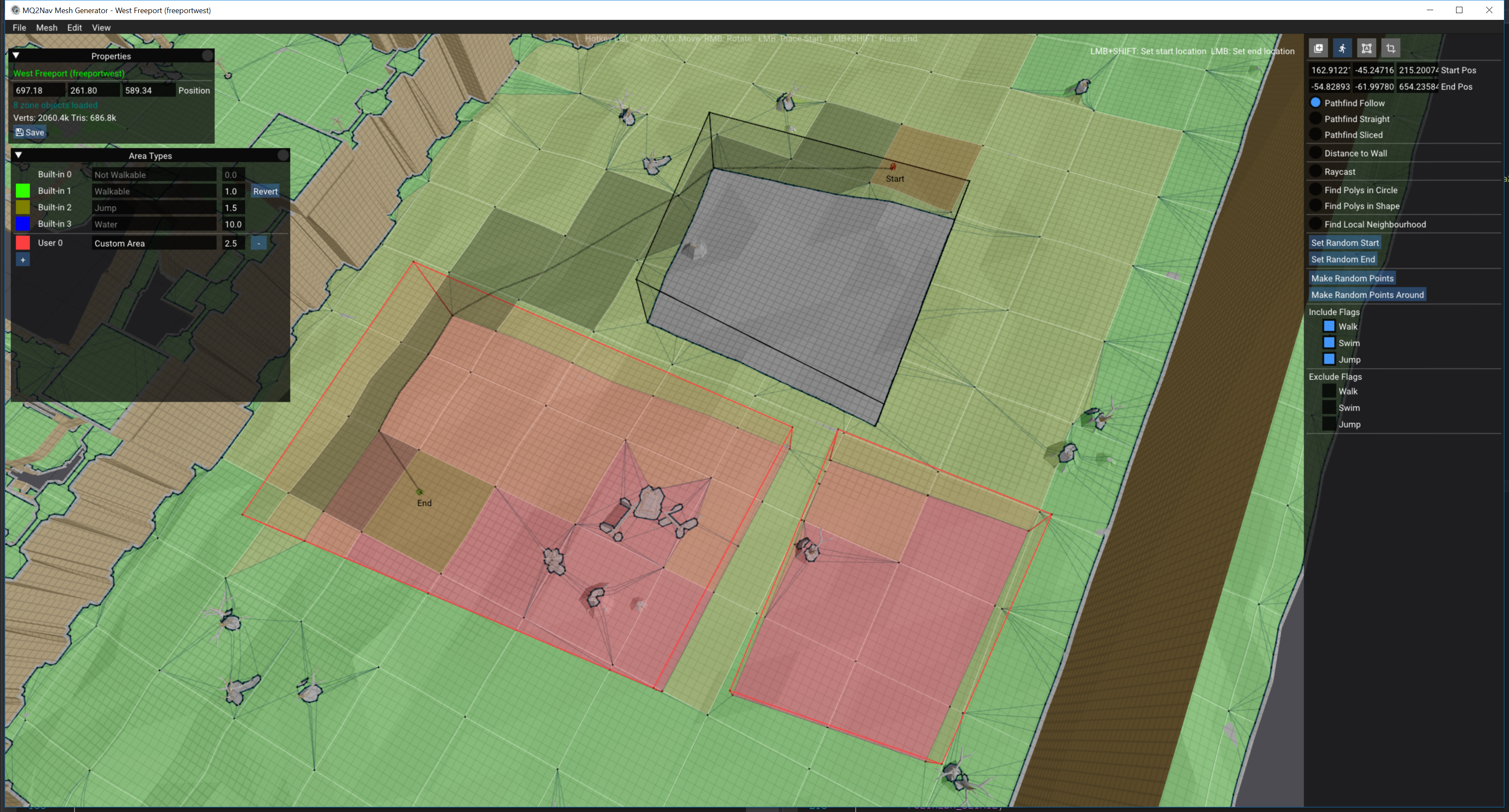MeshGen Areas Test