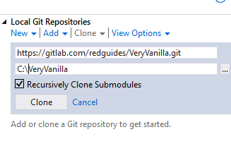 Clone gitlab repository visual studio 2017